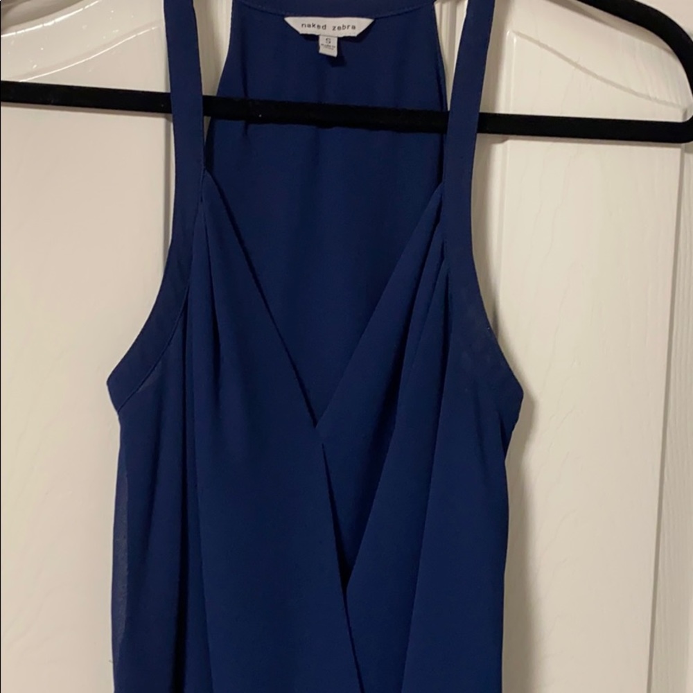 Navy Naked Zebra tank from VICI